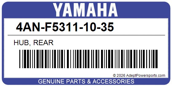 Yamaha 4AN-F5311-10-35 Hub, Rear