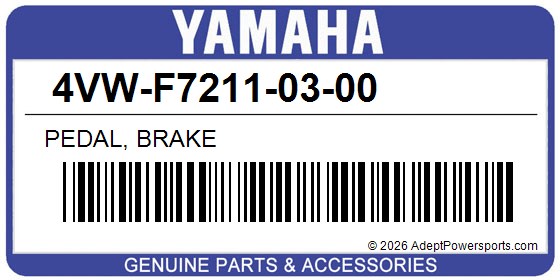 Yamaha 4VW-F7211-03-00 Pedal, Brake