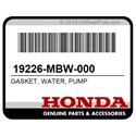Honda 19226-MBW-000 Gasket, Water, Pump