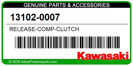 Kawasaki 13102-0007 Release-Comp-Clutch