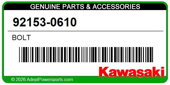 Kawasaki 92153-0610 Bolt