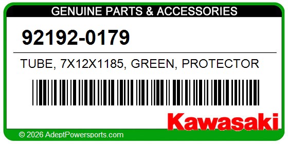 Kawasaki 92192-0179 Tube, 7X12x1185, Green, Protector
