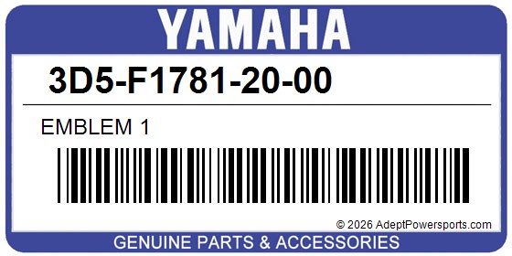 Yamaha 3D5-F1781-20-00 Emblem 1