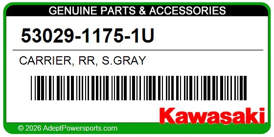 Kawasaki 53029-1175-1U Carrier, Rr, S.Gray