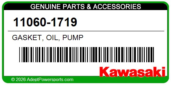 Kawasaki 11060-1719 Gasket, Oil, Pump