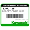 Kawasaki 92072-1291 Band, Rear, Fender, Cover