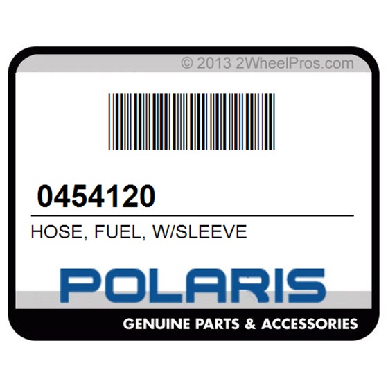 Polaris 0454120 Hose, Fuel, W/Sleeve