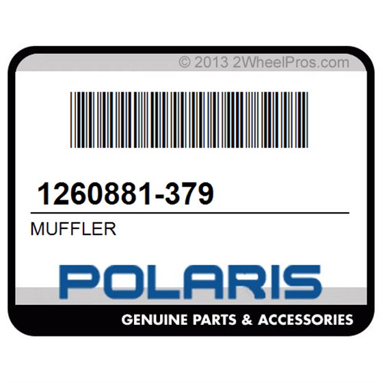 Polaris 1260881-379 Muffler