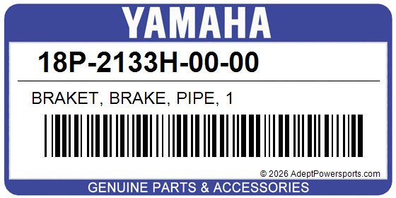 Yamaha 18P-2133H-00-00 Braket, Brake, Pipe, 1