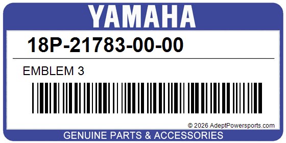 Yamaha 18P-21783-00-00 Emblem 3