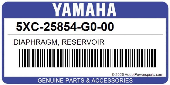 Yamaha 5XC-25854-G0-00 Diaphragm, Reservoir