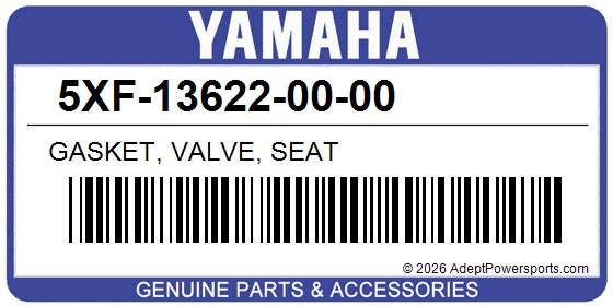 Yamaha 5XF-13622-00-00 Gasket, Valve, Seat