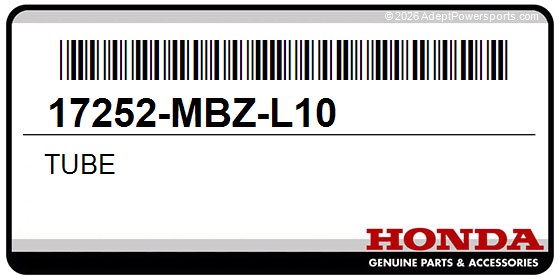 Honda 17252-MBZ-L10 Tube