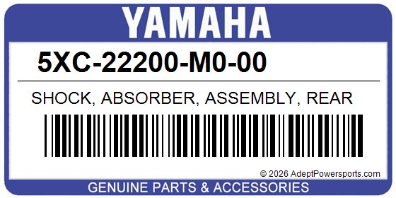 Yamaha 5XC-22200-M0-00 Shock, Absorber, Assembly, Rear