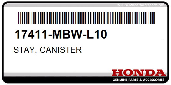 Honda 17411-MBW-L10 Stay, Canister