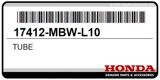 Honda 17412-MBW-L10 Tube
