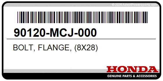 Honda 90120-MCJ-000 Bolt, Flange, (8X28)