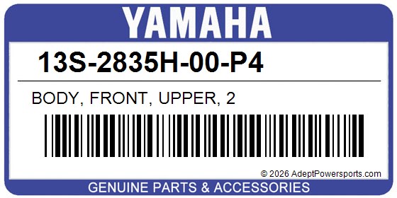 Yamaha 13S-2835H-00-P4 Body, Front, Upper, 2