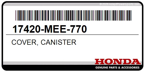 Honda 17420-MEE-770 Cover, Canister