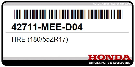 Honda 42711-MEE-D04 Tire (180/55Zr17)