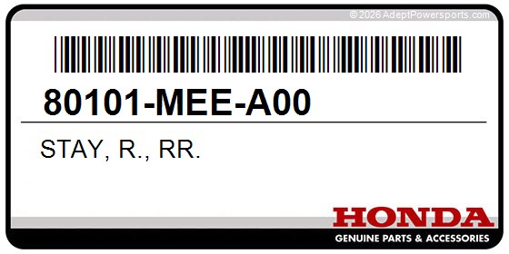 Honda 80101-MEE-A00 Stay, R., Rr.