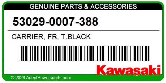 Kawasaki 53029-0007-388 Carrier, Fr, T.Black
