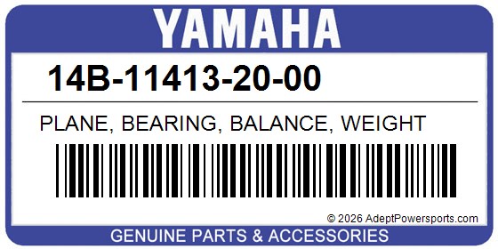 Yamaha 14B-11413-20-00 Plane, Bearing, Balance, Weight