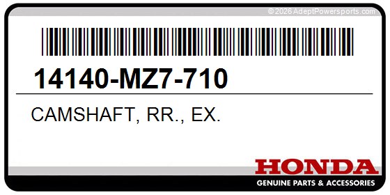 Honda 14140-MZ7-710 Camshaft, Rr., Ex.