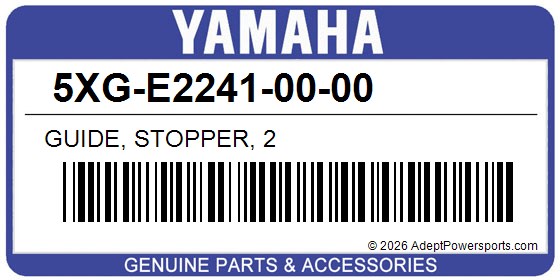 Yamaha 5XG-E2241-00-00 Guide, Stopper, 2