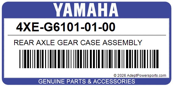 Yamaha 4XE-G6101-01-00 Rear Axle Gear Case Assembly