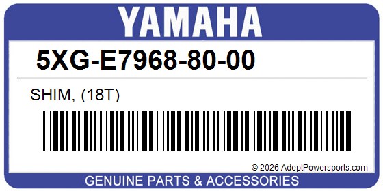 Yamaha 5XG-E7968-80-00 Shim, (18T)
