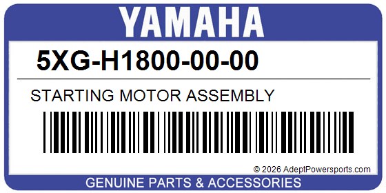 Yamaha 5XG-H1800-00-00 Starting Motor Assembly