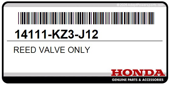 Honda 14111-KZ3-J12 Reed Valve Only