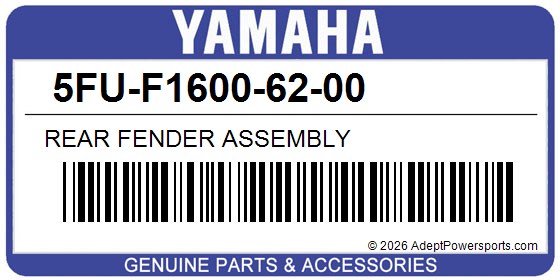 Yamaha 5FU-F1600-62-00 Rear Fender Assembly
