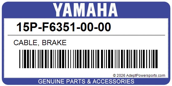 Yamaha 15P-F6351-00-00 Cable, Brake