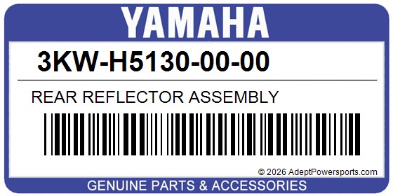 Yamaha 3KW-H5130-00-00 Rear Reflector Assembly