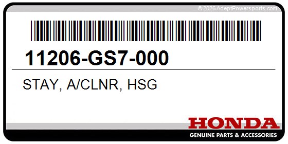Honda 11206-GS7-000 Stay, A/Clnr, Hsg