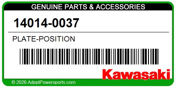 Kawasaki 14014-0037 Plate-Position