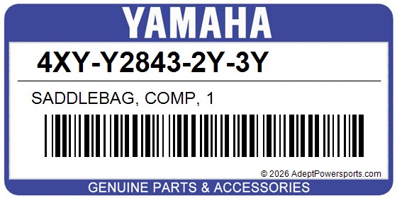 Yamaha 4XY-Y2843-2Y-3Y Saddlebag, Comp, 1