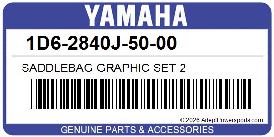 Yamaha 1D6-2840J-50-00 Saddlebag Graphic Set 2