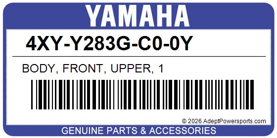 Yamaha 4XY-Y283G-C0-0Y Body, Front, Upper, 1