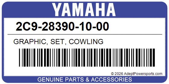 Yamaha 2C9-28390-10-00 Graphic, Set, Cowling