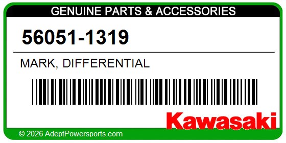 Kawasaki 56051-1319 Mark, Differential