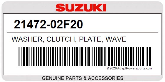 Suzuki 21472-02F20 Washer, Clutch, Plate, Wave
