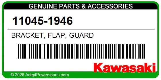 Kawasaki 11045-1946 Bracket, Flap, Guard