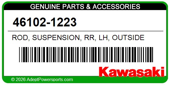 Kawasaki 46102-1223 Rod, Suspension, Rr, Lh, Outside