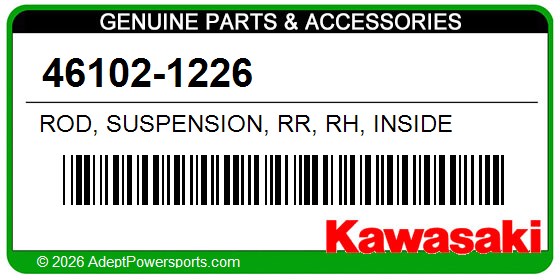 Kawasaki 46102-1226 Rod, Suspension, Rr, Rh, Inside