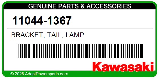 Kawasaki 11044-1367 Bracket, Tail, Lamp