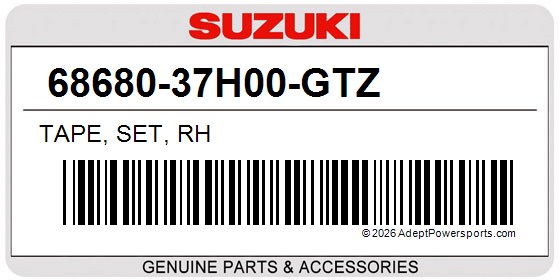 Suzuki 68680-37H00-GTZ Tape, Set, Rh