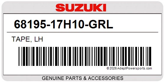 Suzuki 68195-17H10-GRL Tape, Lh